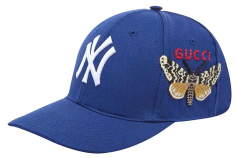 gucci yankees butterfly baseball cap.